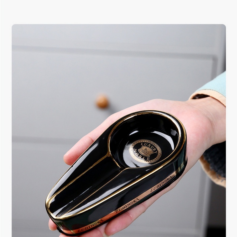 Premium Cigar Case - Posacenere in Ceramica Europea per Sigari,