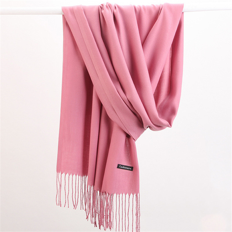 Cashmere Scarf - Di modo di Colore Solido 2023