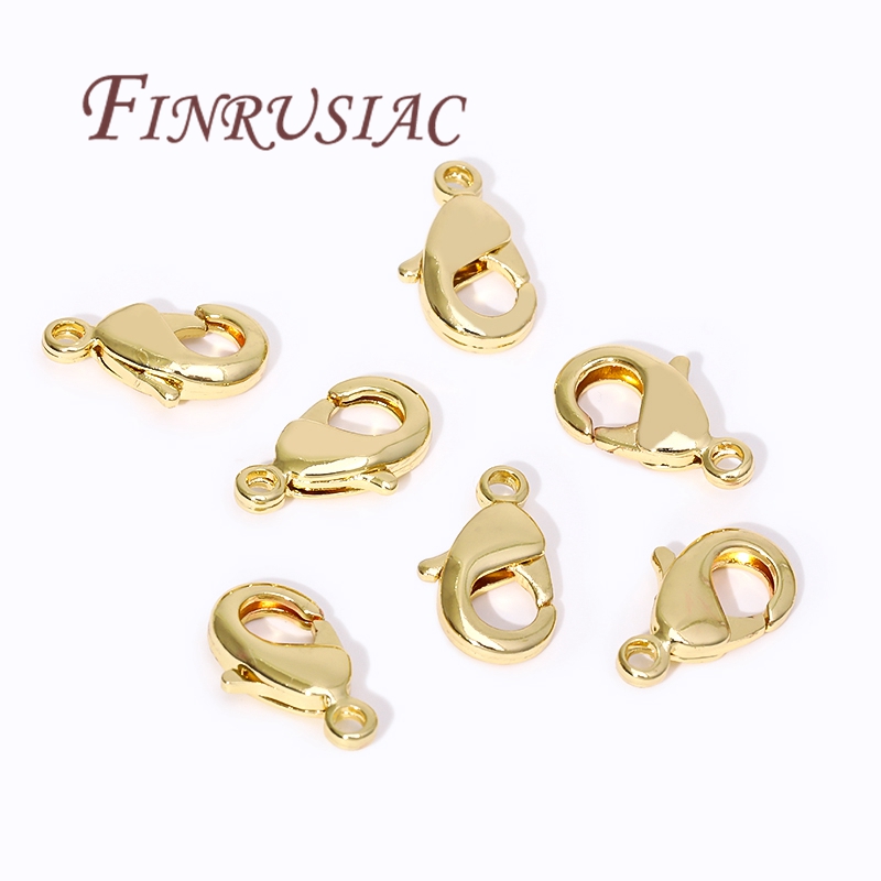 Gold Plated Jewelry - Chiusure a moschettone placcate oro 18