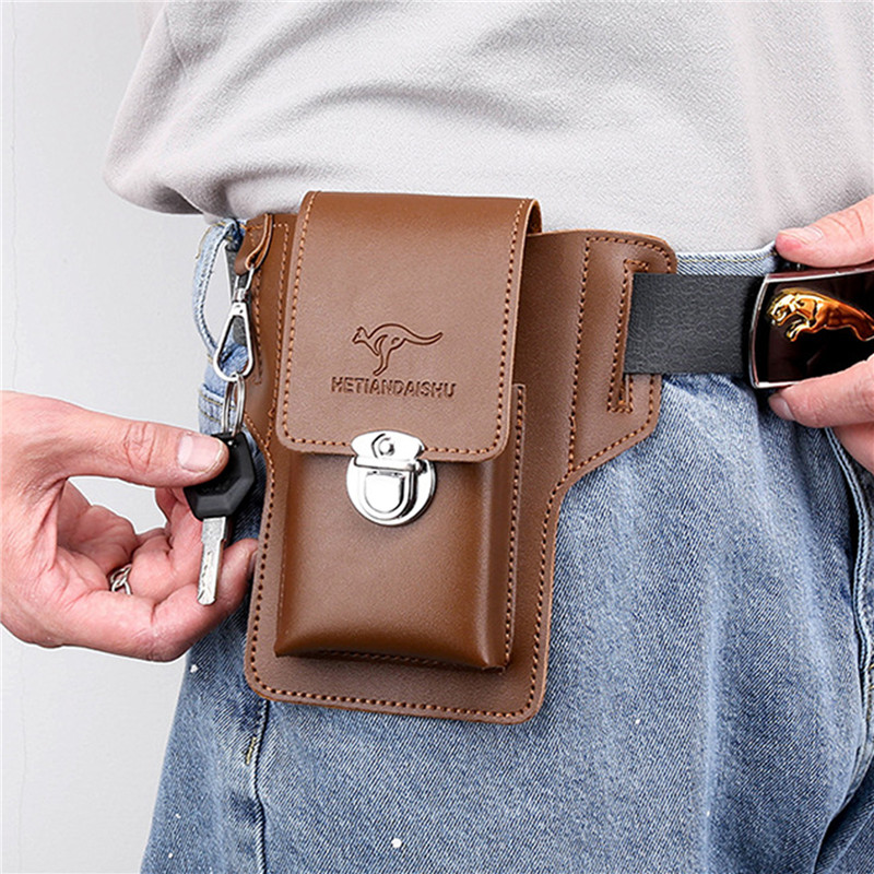Borsa da cintura per telefono  - Leather Wallet Men recensione e prezzo