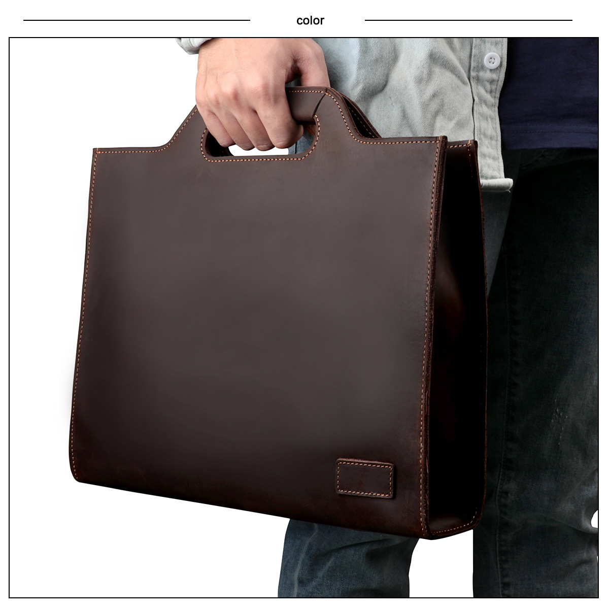 Borsa per laptop da uomo, bors - Leather Briefcase recensione e prezzo